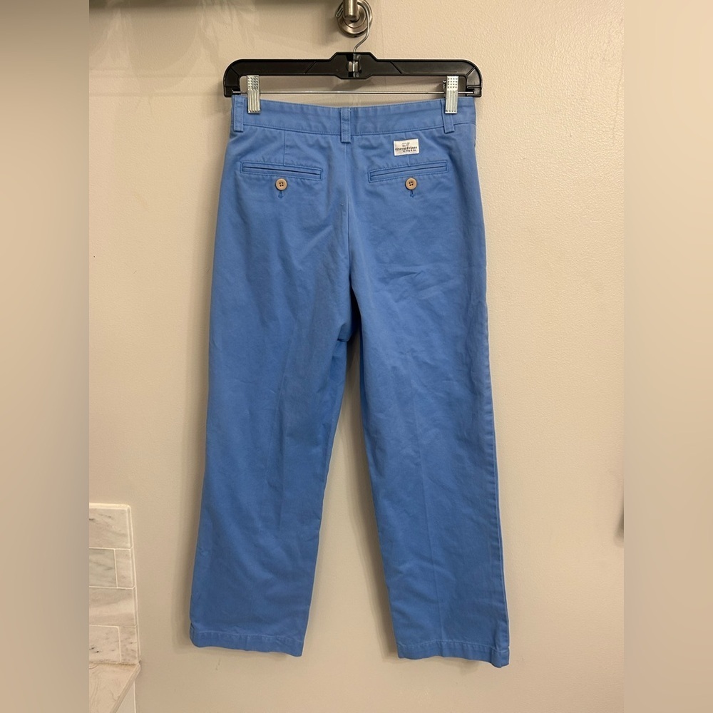 Boys blue vineyard vines size 12 classic straight leg cotton chino